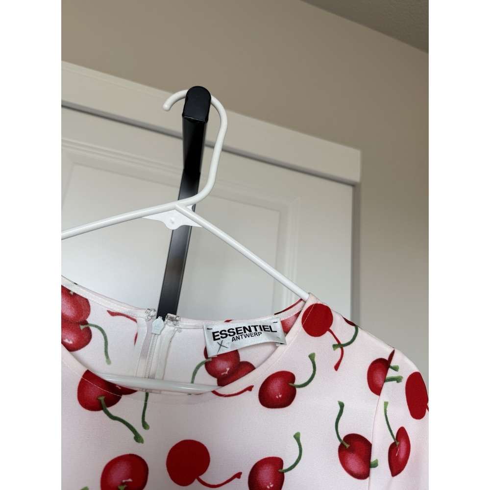 Essentiel Antwerp cherry print midi dress Size 36 US S - Picture 3 of 5